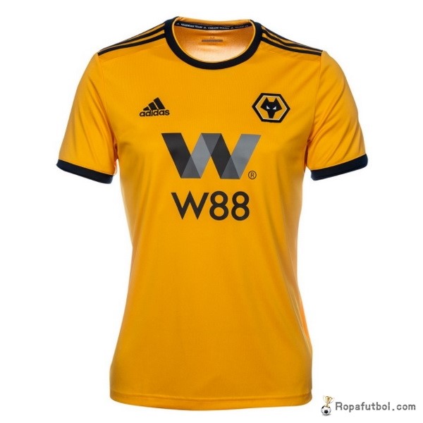 Camiseta Wolves Replica Primera Ropa 2018/19 Amarillo